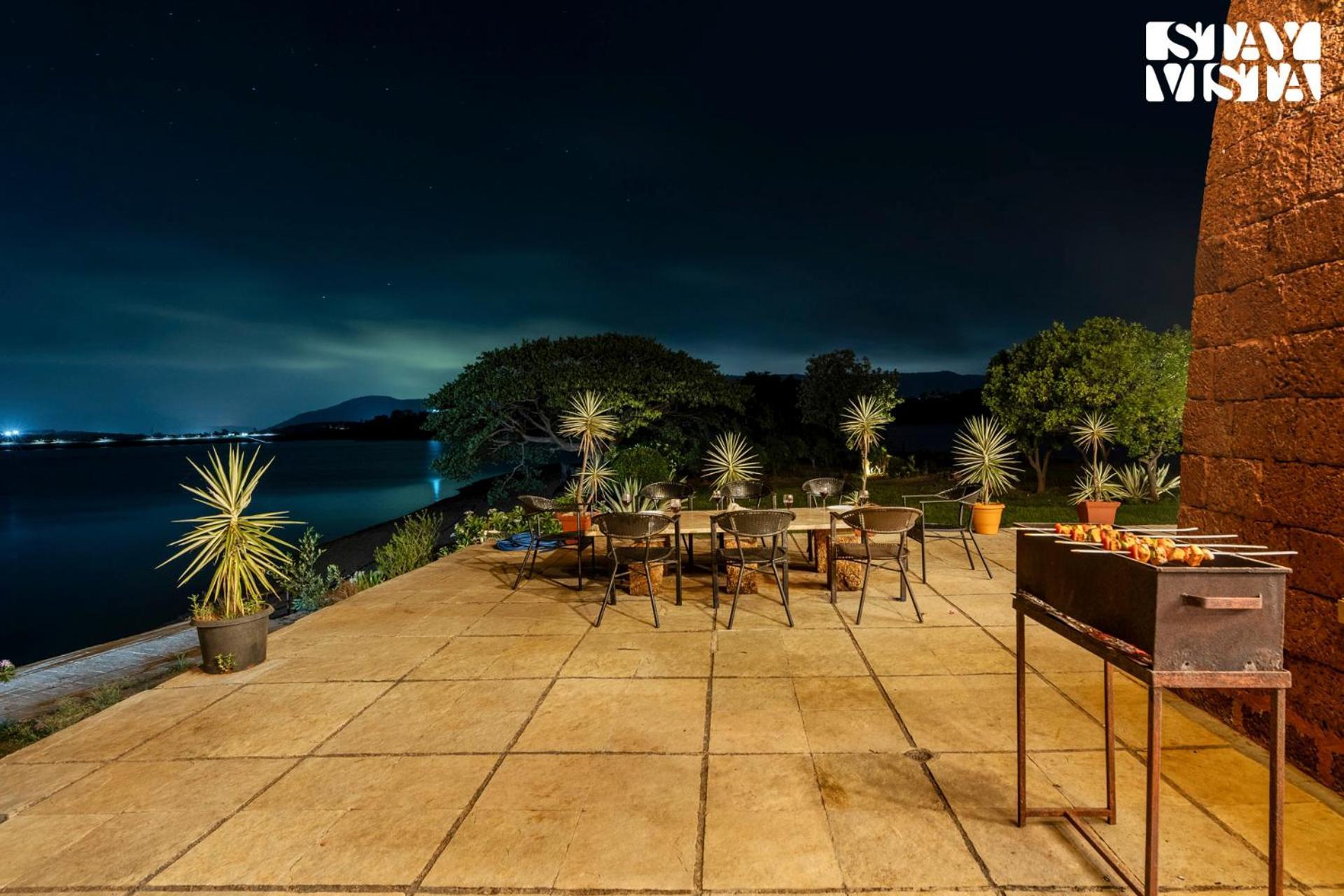 Stayvista At Three Shores With Lake View & Alfresco Dining Khamshet Exterior photo